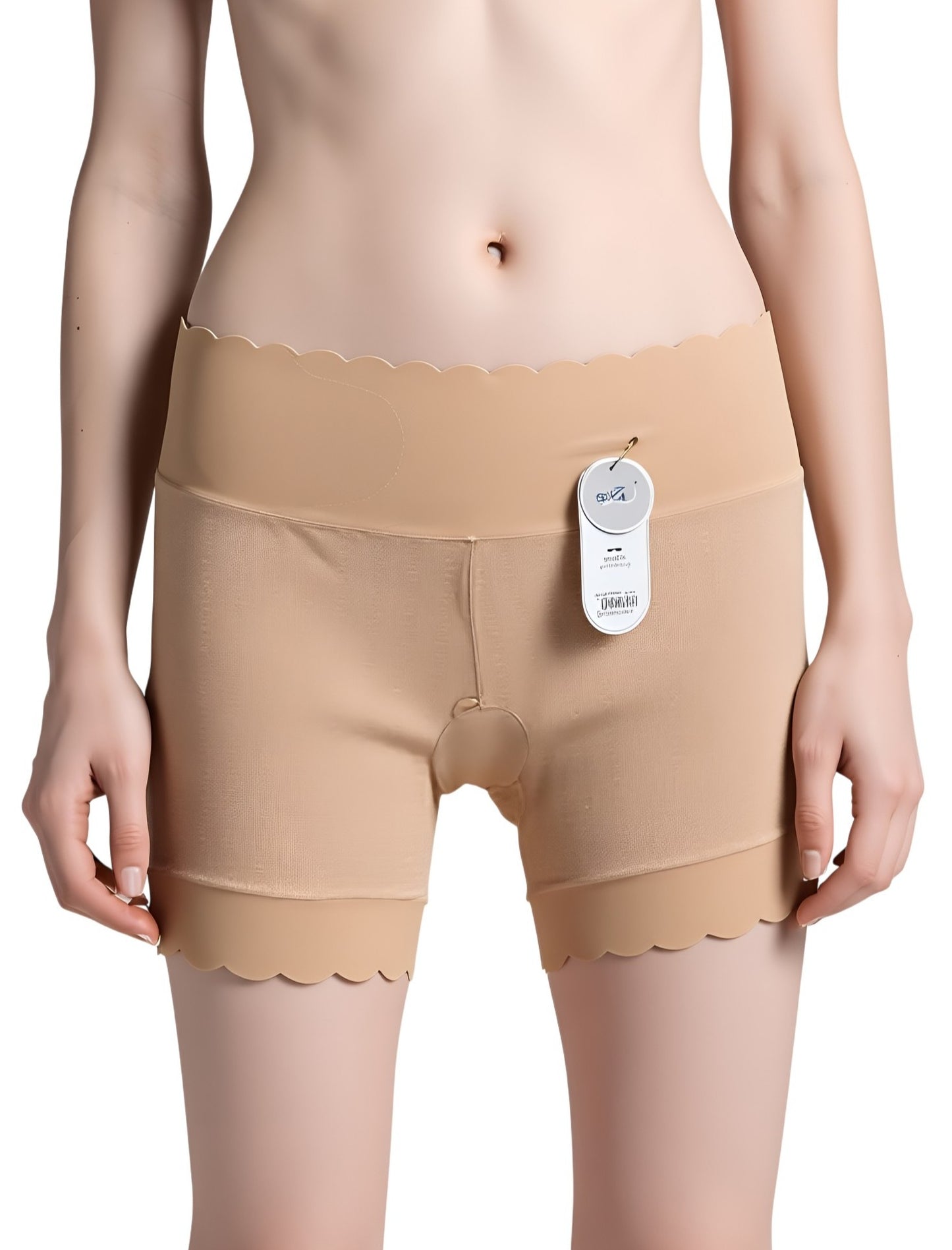 Women Seamless High Waist Laser Cut Boy Shorts