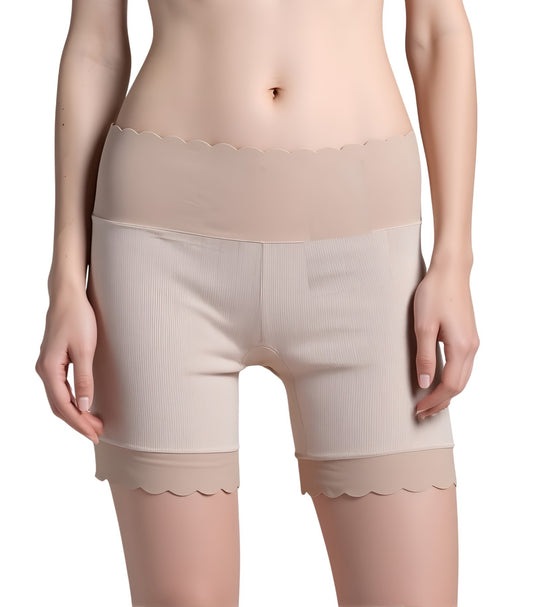 Women Seamless High Waist Laser Cut Boy Shorts