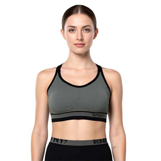 Sports Bra Back Cross Removable Pad